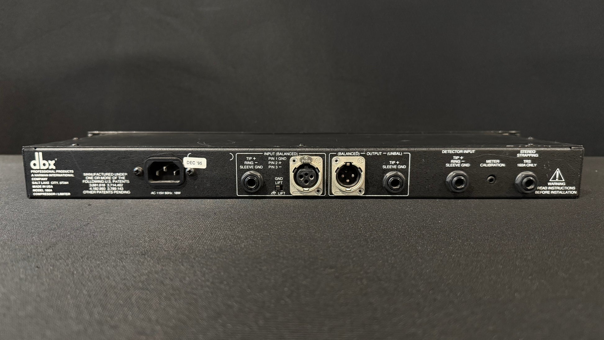 dbx 160A Compressor/Limiter, dbx 160A, dbx 160A Compressor, DBX 160A, DBX 160. We Sell Professional Audio Equipment. Audio Systems, Amplifiers, Consoles, Mixers, Electronics, Entertainment, Live Sound.