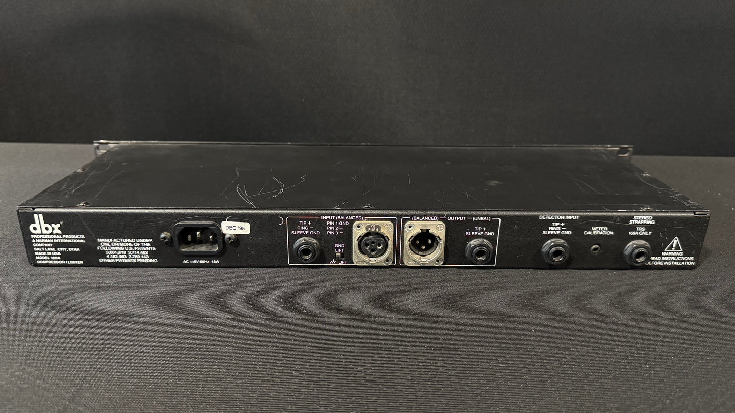 dbx 160A Compressor/Limiter, dbx 160A, dbx 160A Compressor, DBX 160A, DBX 160. We Sell Professional Audio Equipment. Audio Systems, Amplifiers, Consoles, Mixers, Electronics, Entertainment, Live Sound.