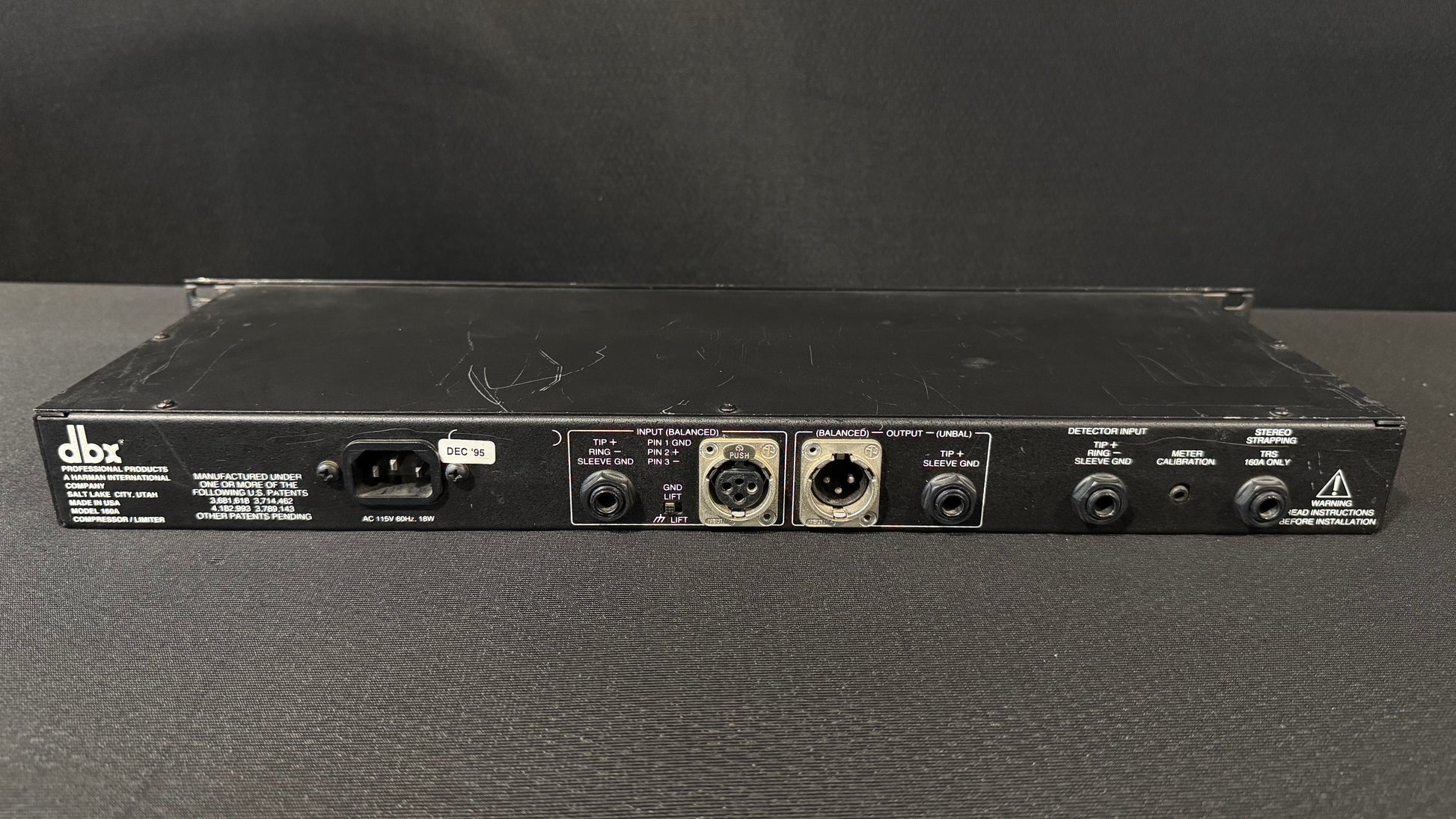 dbx 160A Compressor/Limiter, dbx 160A, dbx 160A Compressor, DBX 160A, DBX 160. We Sell Professional Audio Equipment. Audio Systems, Amplifiers, Consoles, Mixers, Electronics, Entertainment, Live Sound.