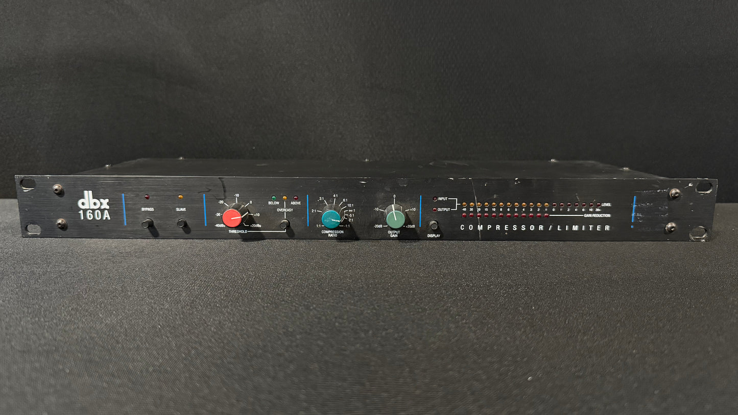 dbx 160A Compressor/Limiter, dbx 160A, dbx 160A Compressor, DBX 160A, DBX 160. We Sell Professional Audio Equipment. Audio Systems, Amplifiers, Consoles, Mixers, Electronics, Entertainment, Live Sound.