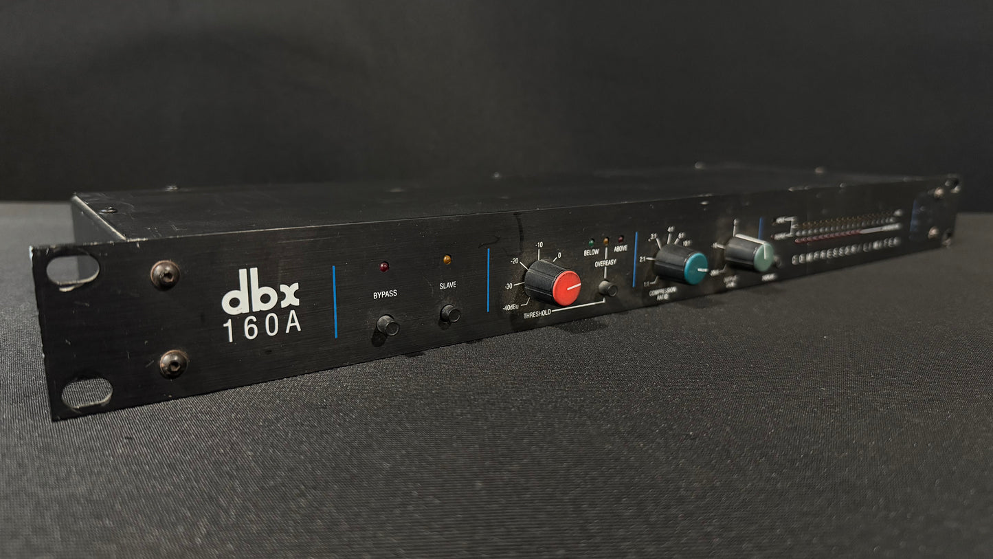 dbx 160A Compressor/Limiter, dbx 160A, dbx 160A Compressor, DBX 160A, DBX 160. We Sell Professional Audio Equipment. Audio Systems, Amplifiers, Consoles, Mixers, Electronics, Entertainment, Live Sound.