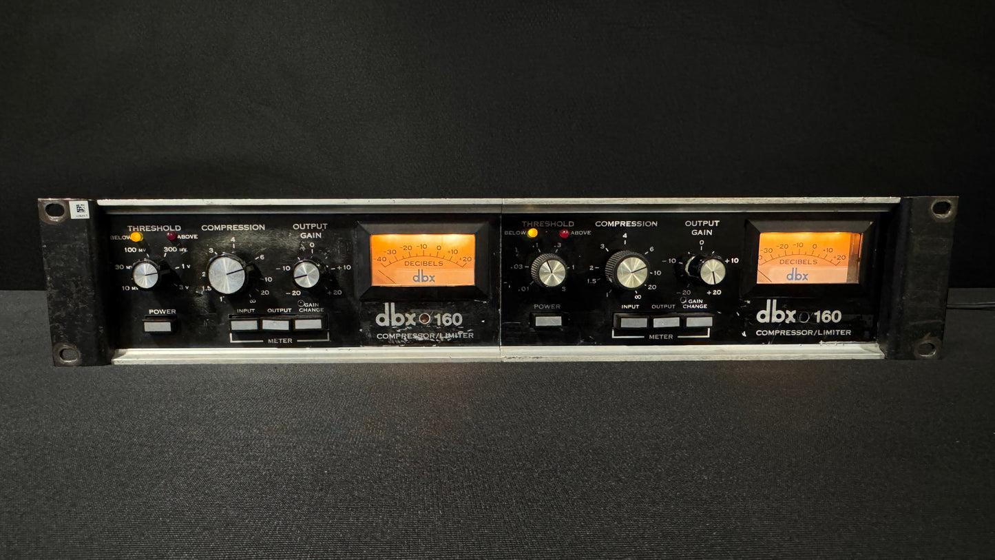 vintage, Harman, DBX 160, DBX, Compressor/Limiter, dbx compressor, dbx vintage compressor, vintage dbx 160, vintage audio gear, vintage compressor, vintage limiter. We Sell Professional Audio Equipment. Audio Systems, Amplifiers, Consoles, Mixers, Electronics, Entertainment, Live Sound.
