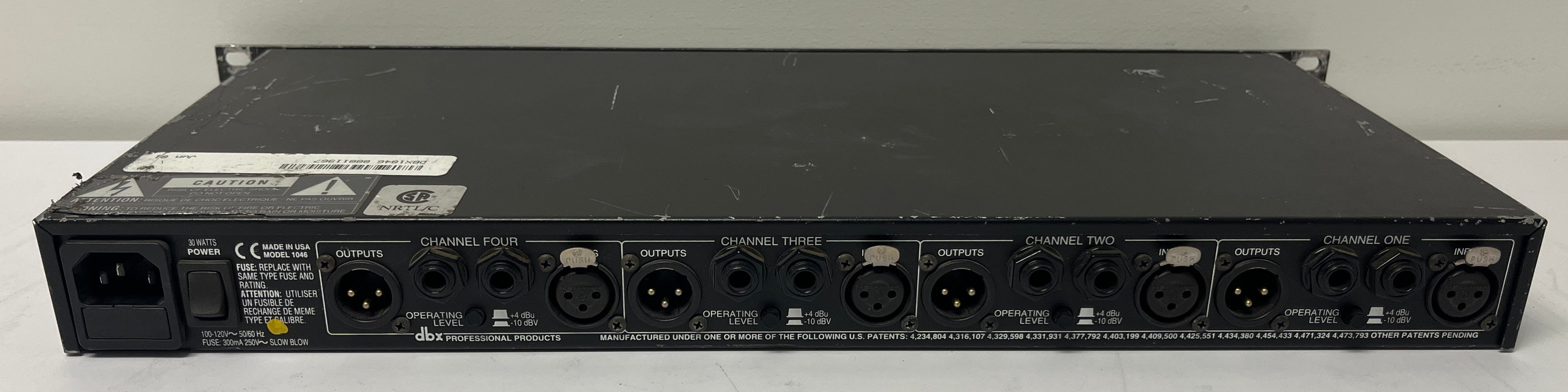配信機器・PA機器・レコーディング機器 dbx 1046 Quad Compressor/Limiter dbx 1046 Quad Compressor/Limiter – CLAIR Used Gear