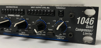 dbx 1046 Quad Compressor, dbx 1046 Limiter, dbx 1046 Compressor, dbx 1046, dbx Compressor, dbx Limiter, We Sell Professional Audio Equipment. Audio Systems, Amplifiers, Consoles, Mixers, Electronics, Entertainment, Live Sound