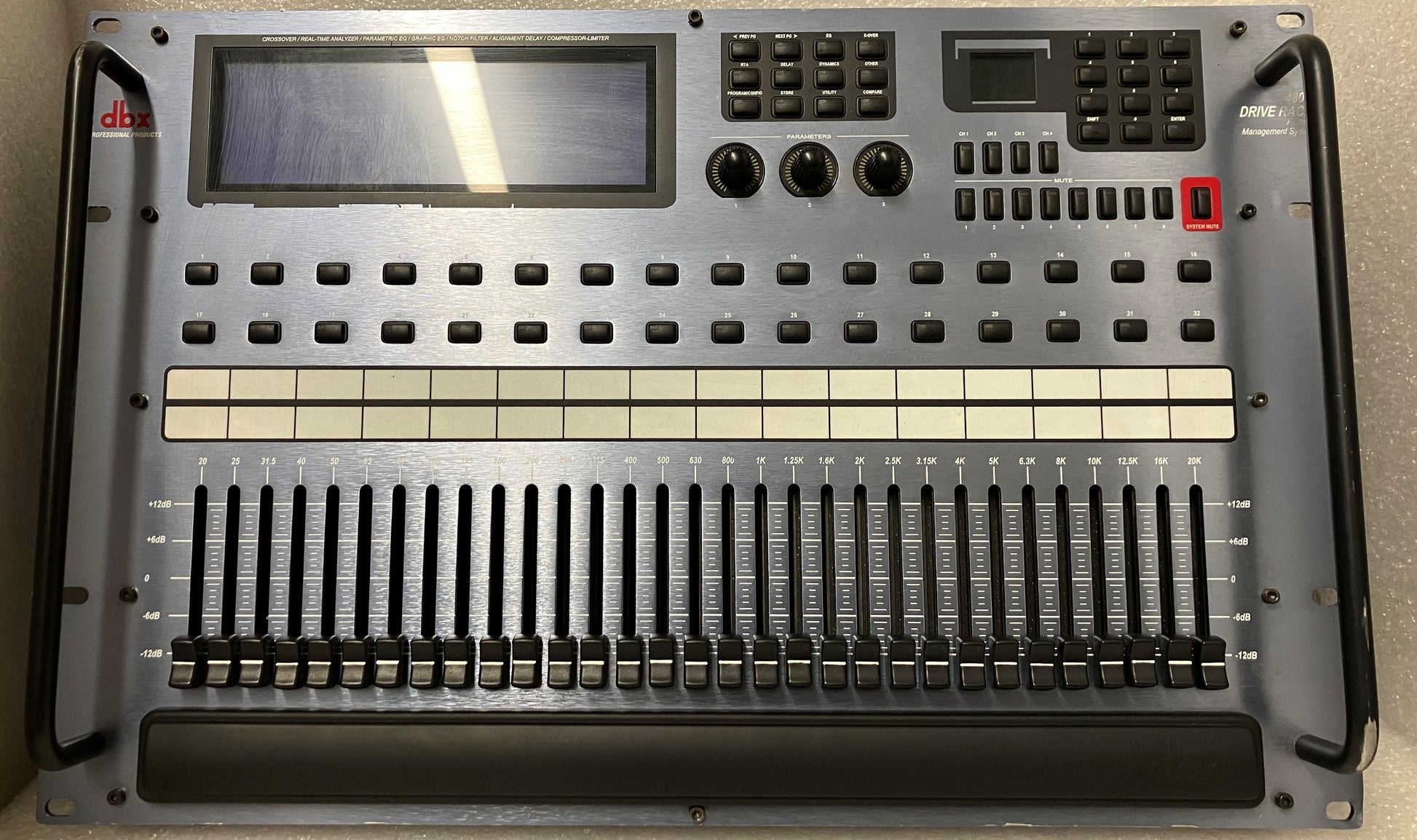 dbx 480R Drive Rack Remote Management System Controller, dbx 480P PSU, dbx Drive Rack Remote, Loudspeaker Management System Remote dbx, We Sell Professional Audio Equipment. Audio Systems, Amplifiers, Consoles, Mixers, Electronics, Entertainment, Live Sound