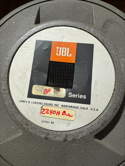 JBL 2240H 18” Subwoofer, 8 ohm