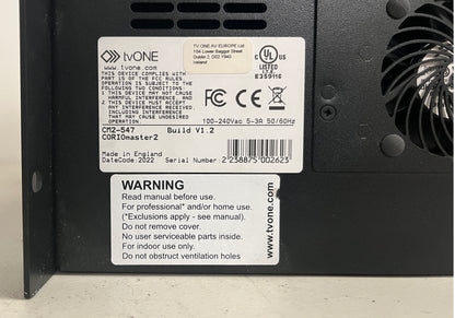 tvONE CORIOmaster 2 Modular Video Processor, tvONE CM2-547, CORIOmaster2 4k-8k Video Processor, 4RU Video Processor, tvONE 4RU Video Processor, We Sell Professional Audio Equipment. Audio Systems, Amplifiers, Consoles, Mixers, Electronics, Entertainment, Live Sound