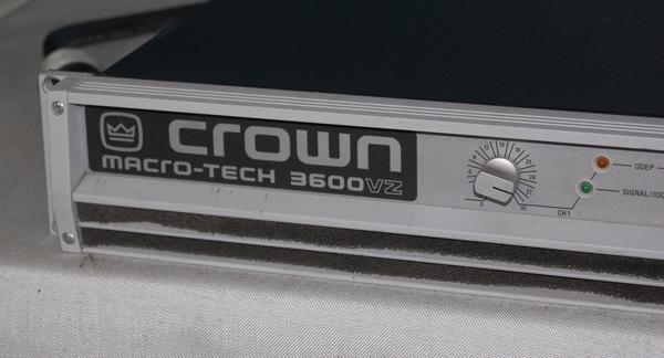 Used Crown 3600 for sale. Used Crown 3600vz Amp for sale. – CLAIR Used Gear