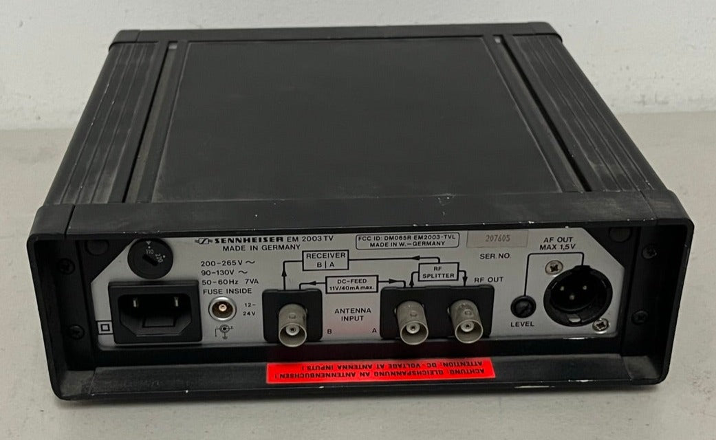 Sennheiser Mikroport UHF Diversity Receiver EM 2003, BackTop