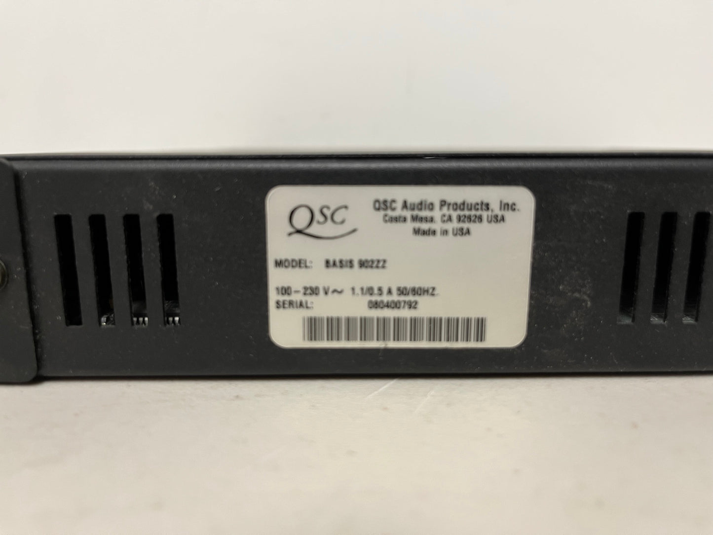 Used QSC Basis 902zz Amplifier Control Processing, DSP & CobraNet for Sale. We Sell Professional Audio Equipment. Audio Systems, Amplifiers, Consoles, Mixers, Electronics, Entertainment, Sound, Live.