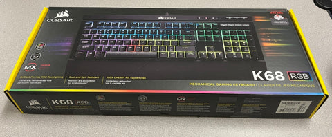 Corsair K68 Mechanical Gaming Keyboard. We Sell Professional Audio Equipment. Audio Systems, Amplifiers, Consoles, Mixers, Electronics, Entertainment, Sound, Live.