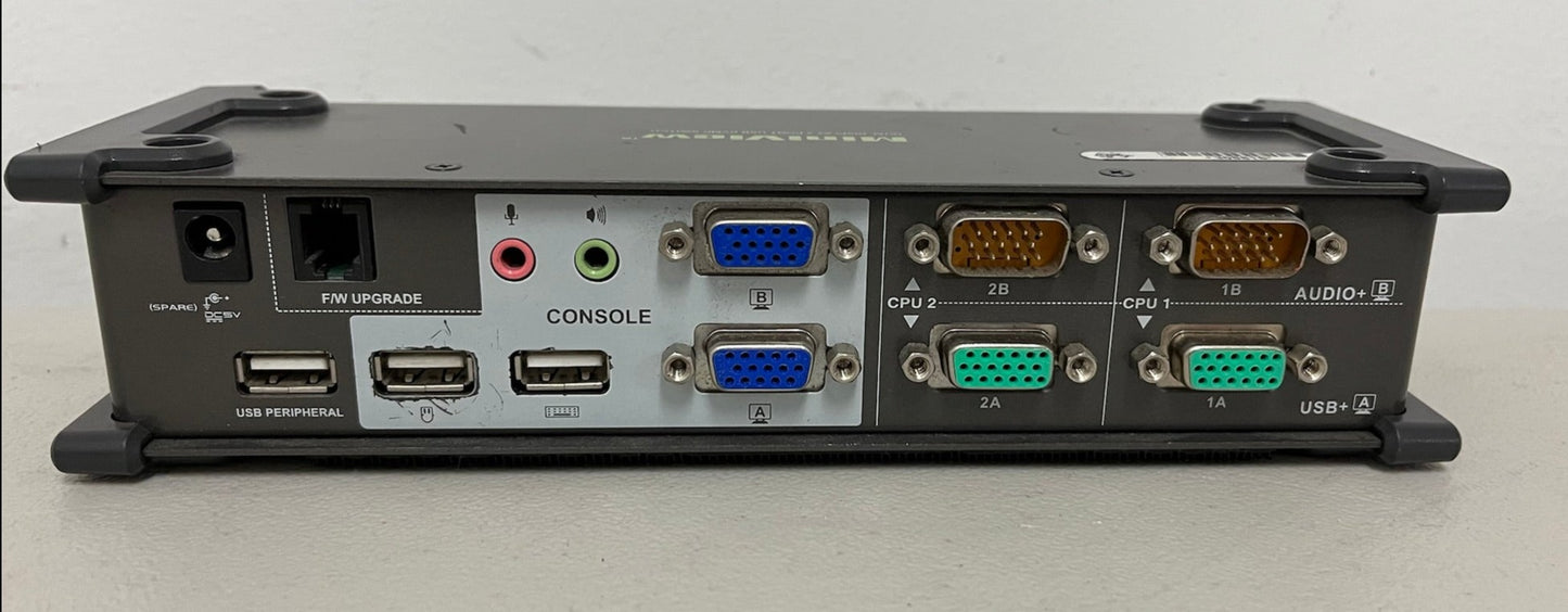 Used IOGear MIniView GCS1742 2-Port Dual View KVMP Switch (VGA) Lot of 2, We Sell Professional Audio Equipment. Audio Systems, Amplifiers, Consoles, Mixers, Electronics, Entertainment, Sound, Live. 