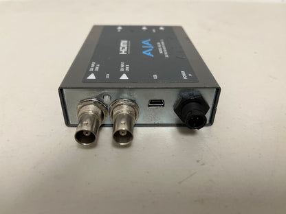 Used Aja Hi5-3G HD-SD-SDI to HDMI Converter For Sale  We Sell Professional Audio Equipment. Audio Systems, Amplifiers, Consoles, Mixers, Electronics, Entertainment, Sound, Live.