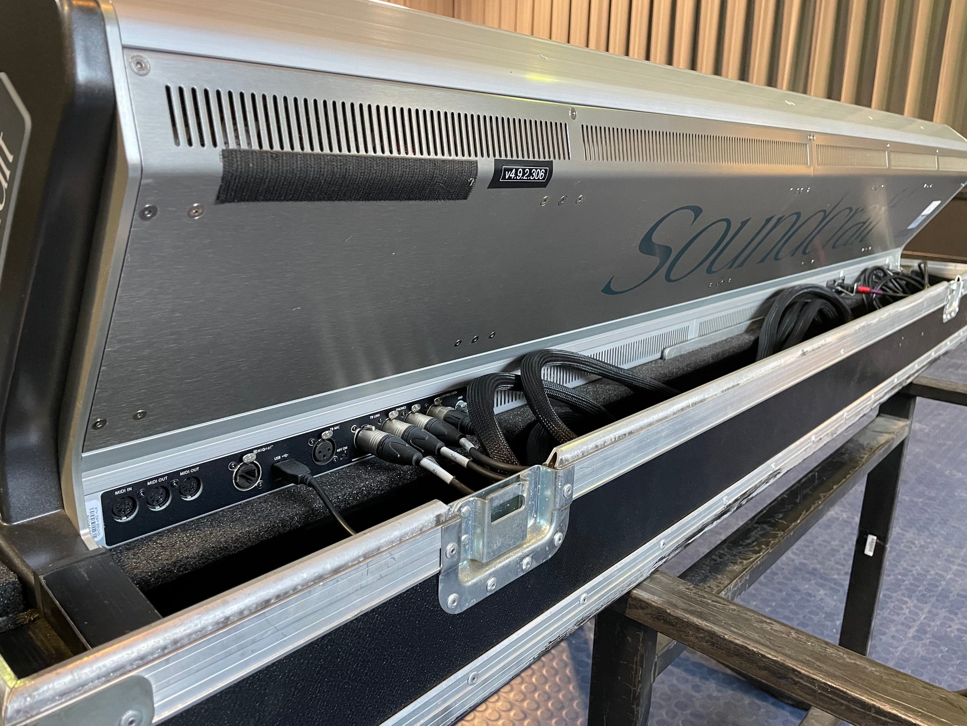 Used Soundcraft Vi6 System, 32 In 32 Out, With Touring Case for Sale. We Sell Professional Audio Equipment. Audio Systems, Amplifiers, Consoles, Mixers, Electronics, Entertainment, Sound, Live.