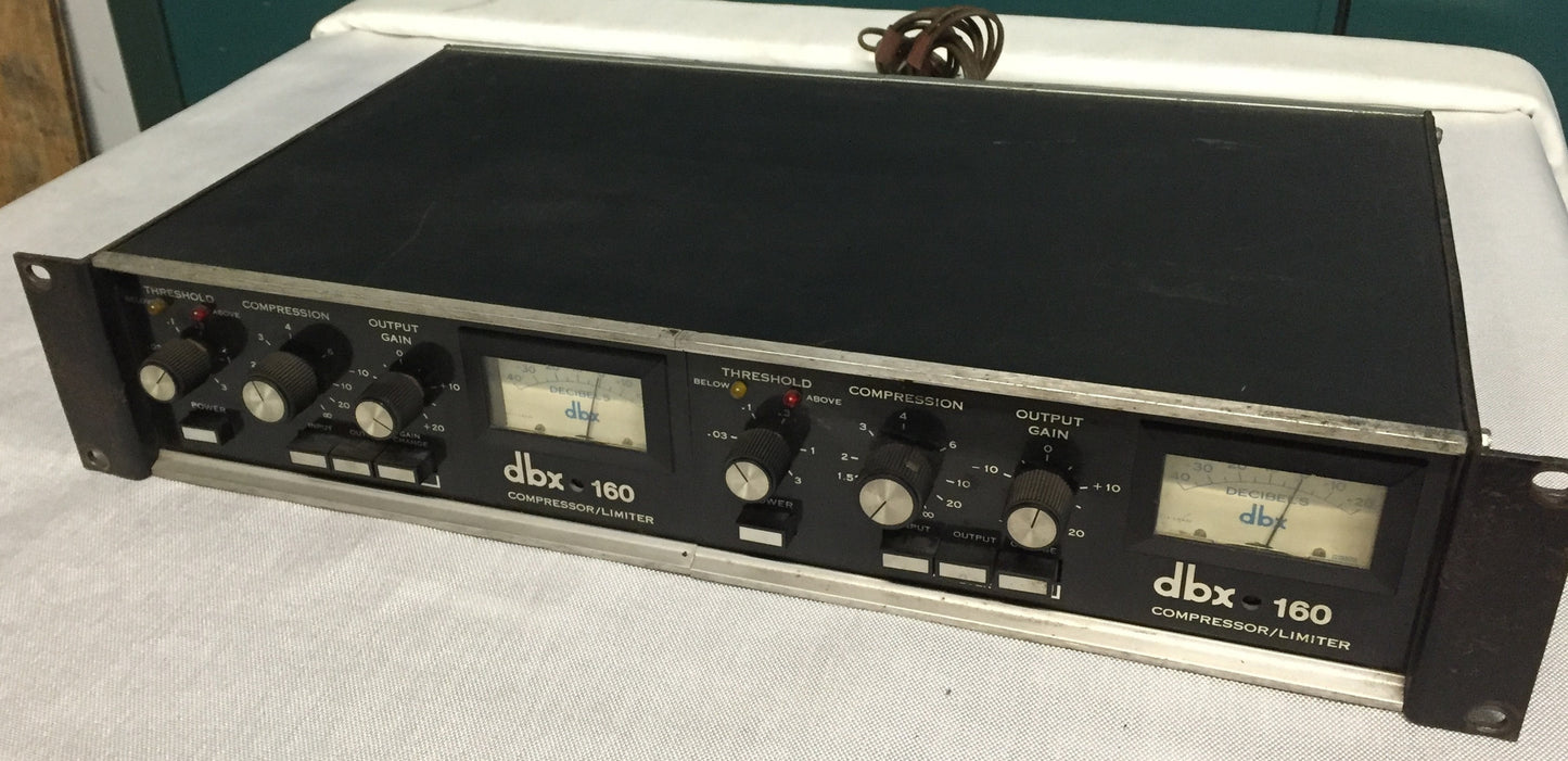 vintage, Harman, DBX 160, DBX, Compressor/Limiter, dbx compressor, dbx vintage compressor, vintage dbx 160, vintage audio gear, vintage compressor, vintage limiter, 		We Sell Professional Audio Equipment. Audio Systems, Amplifiers, Consoles, Mixers, Electronics, Entertainment, Live Sound.

