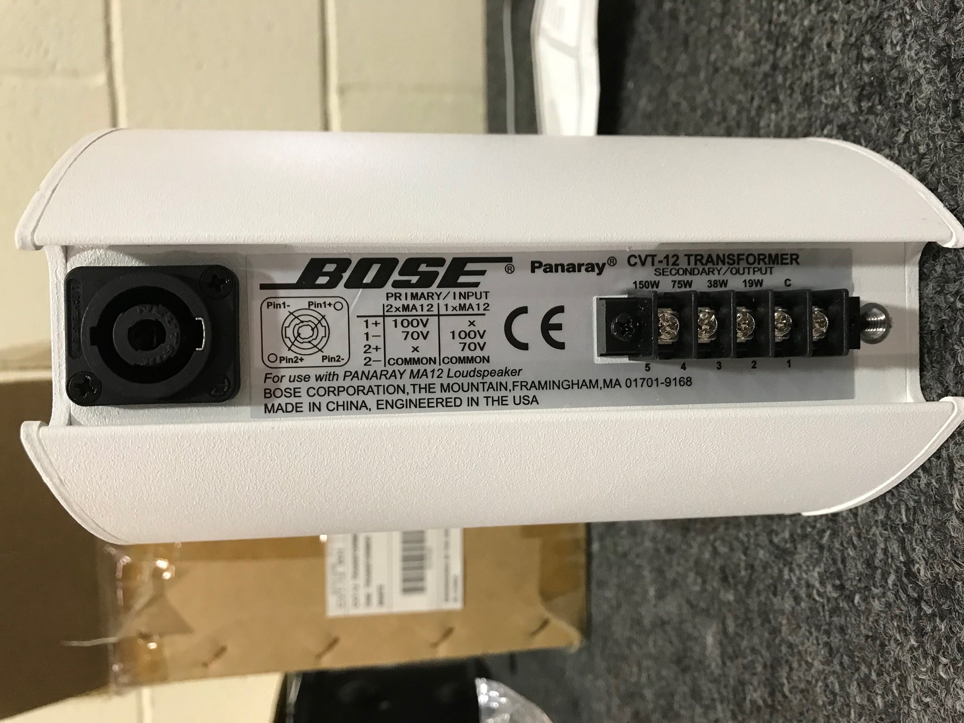 New Bose CVT-12 70volt Transformers for Sale, We Sell Professional Audio Equipment. Audio Systems, Amplifiers, Consoles, Mixers, Electronics, Entertainment, Sound, Live